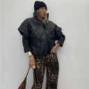 piumino smanicato trapuntato con collo alto futura